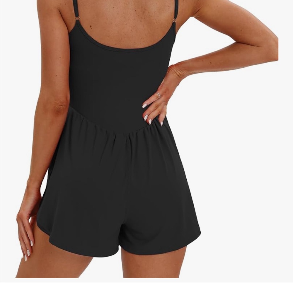 Amazon Black Spaghetti-Strap Romper - image 2